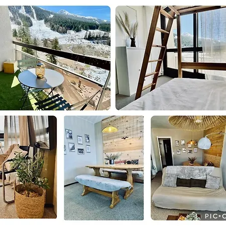 2 Pieces Ensoleille Vue Montagne Pied Des Pistes Apartment
